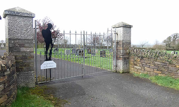 Entrance to Gulworthy Cemetery